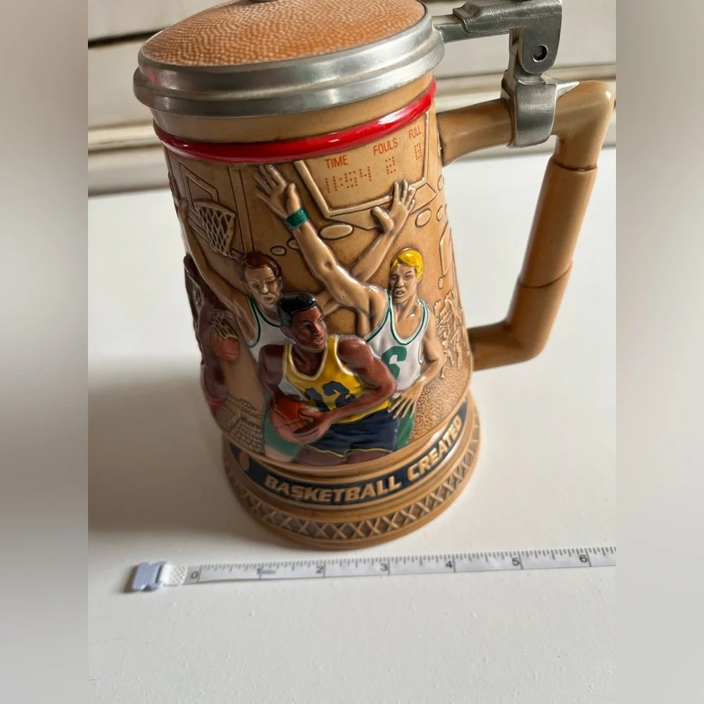 Vintage Avon Stein A Century of Basketball Stein 1993 Hand crafted in Brazil Cup